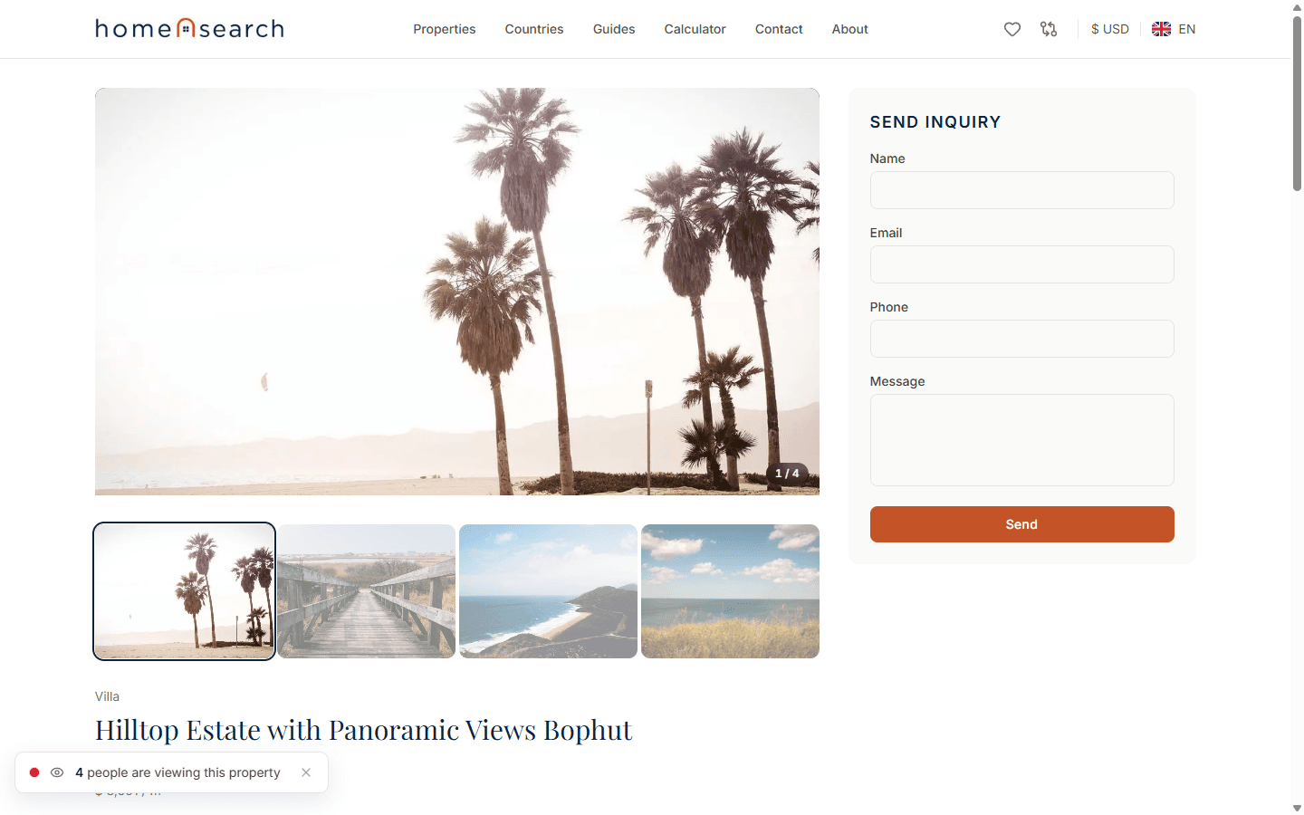 Страница объекта недвижимости